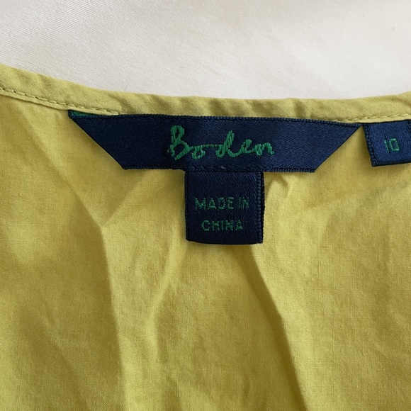 Boden citron green sleeveless top- adorable!- FREE with any other purchase :) - Picture 4 of 5